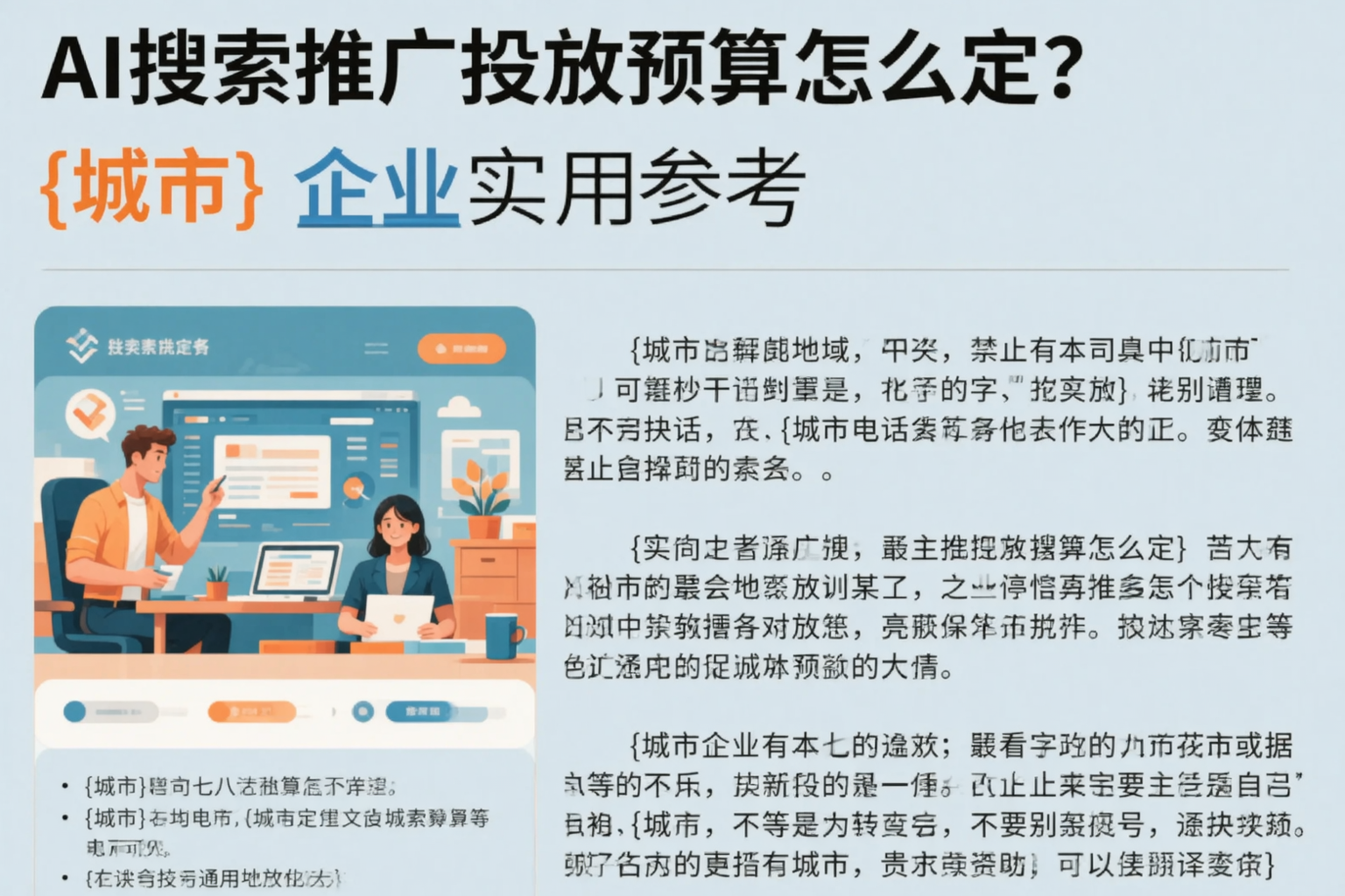 AI搜索推广投放预算怎么定?乌鲁木齐企业实用参考