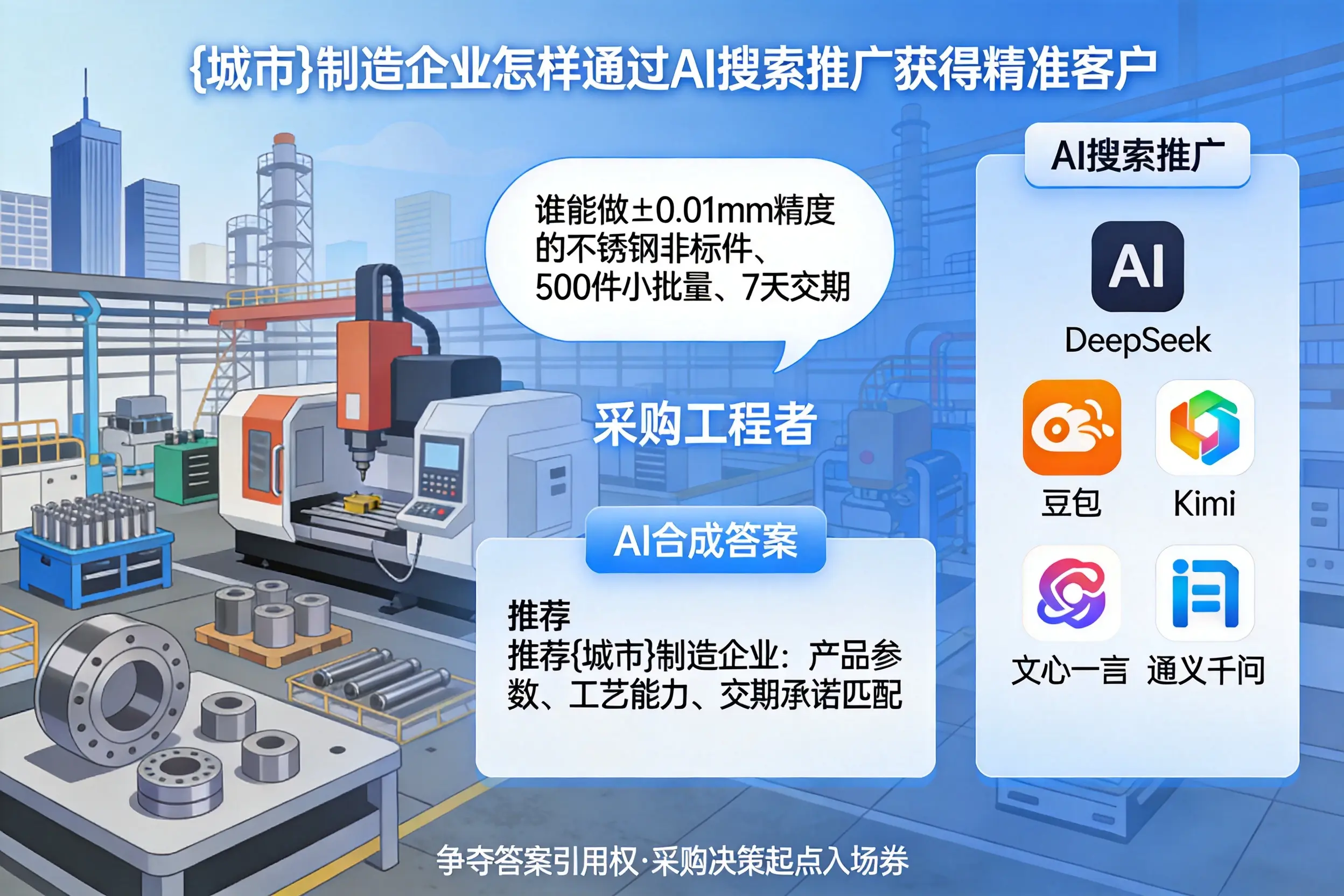 乌鲁木齐制造企业怎样通过AI搜索推广获得精准客户