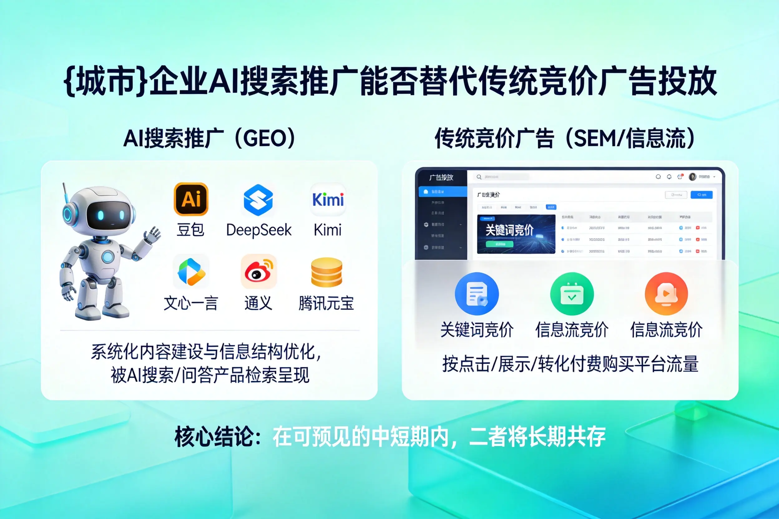 乌鲁木齐企业AI搜索推广能否替代传统竞价广告投放