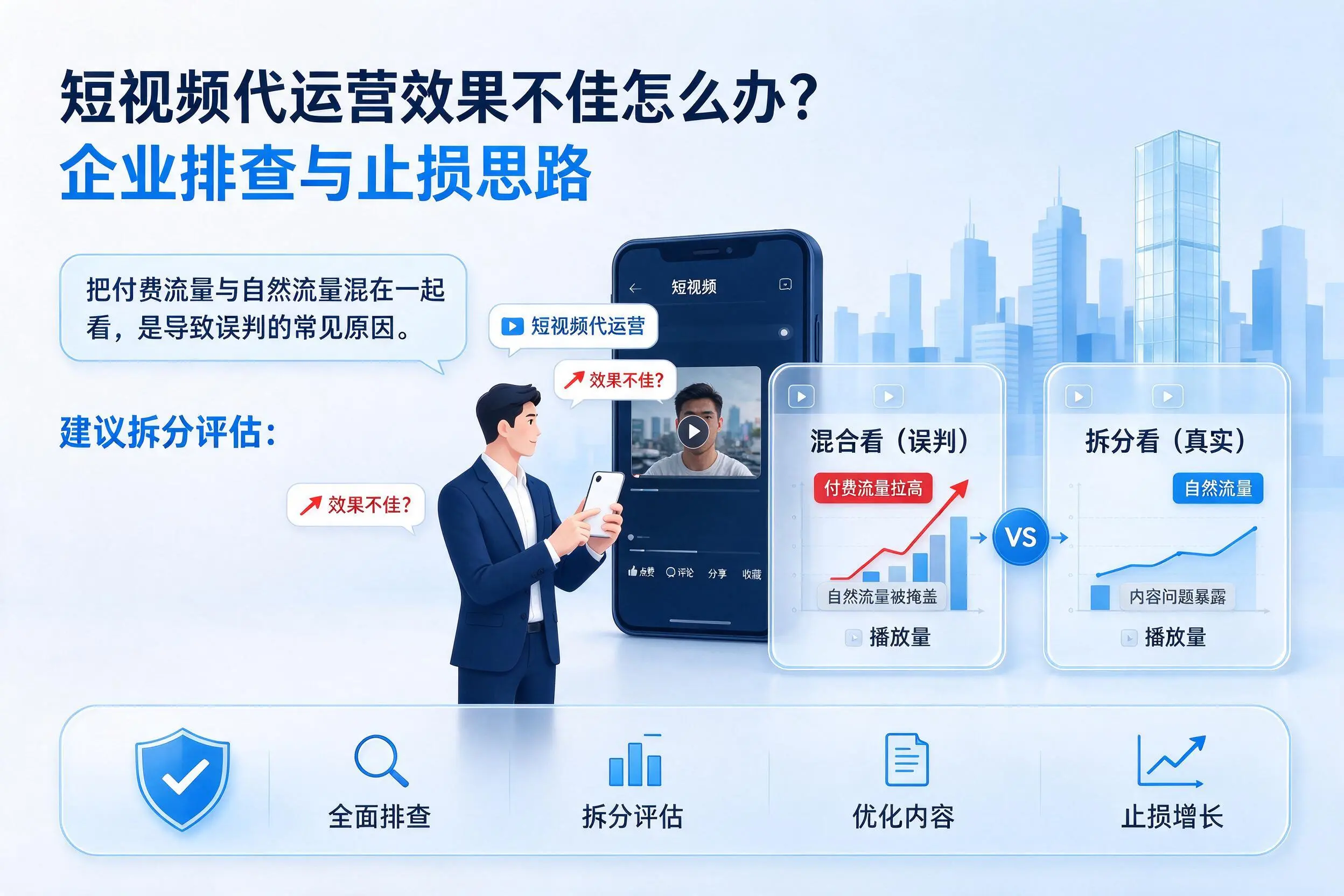 短视频代运营效果不佳怎么办？乌鲁木齐企业排查与止损思路