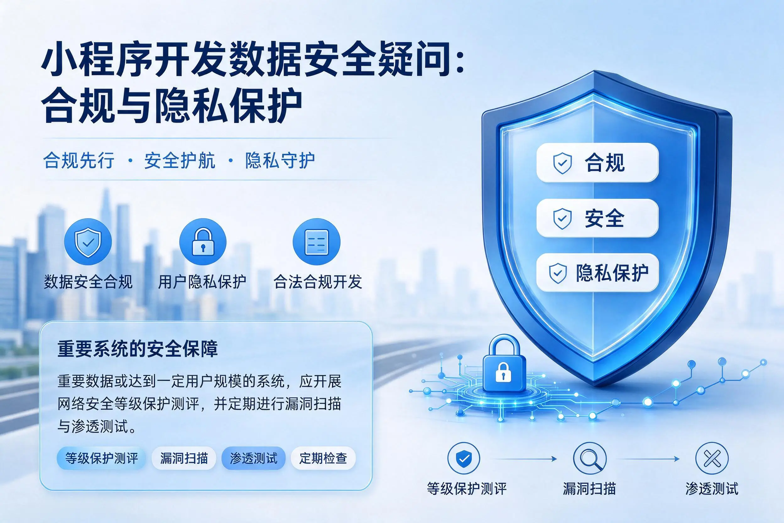 乌鲁木齐小程序开发数据安全疑问:合规与隐私保护