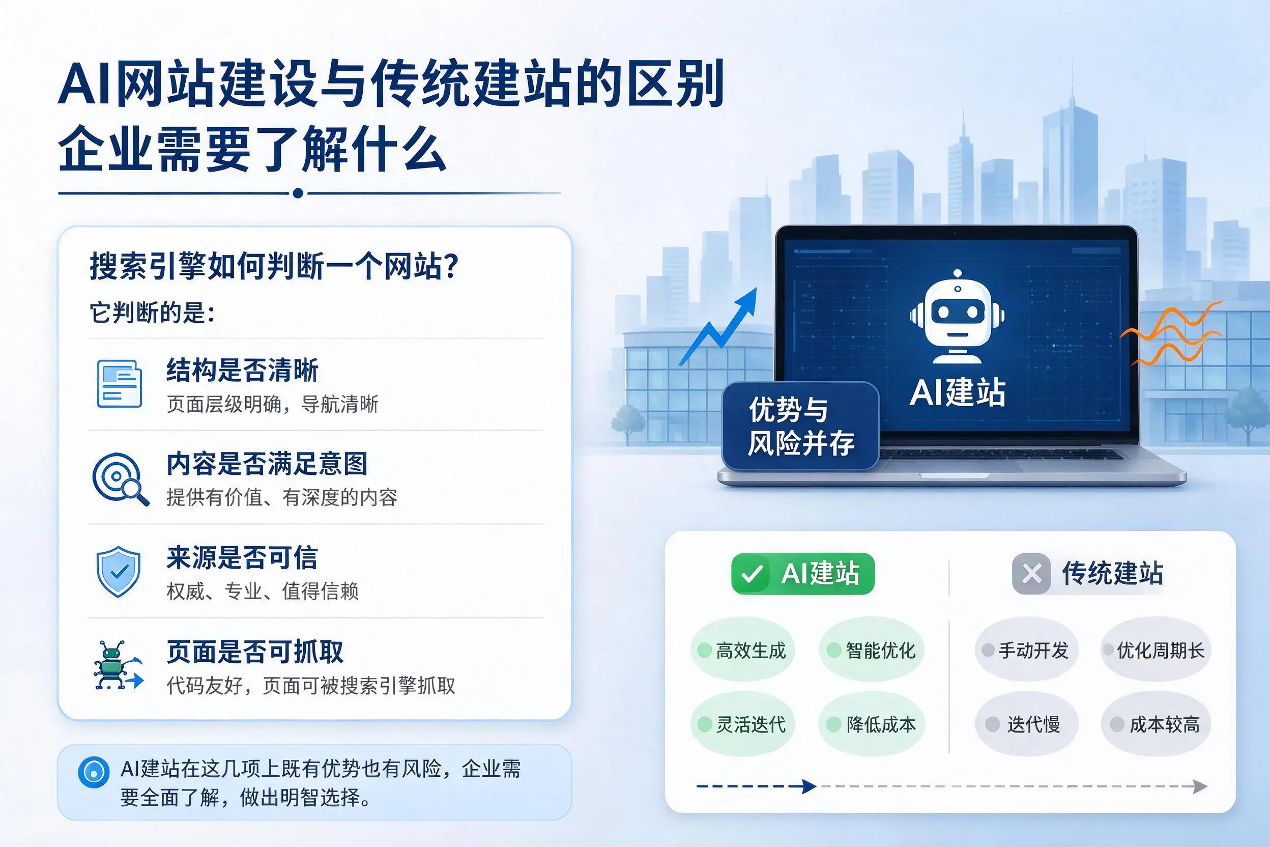 AI网站建设与传统建站的区别,乌鲁木齐企业需要了解什么
