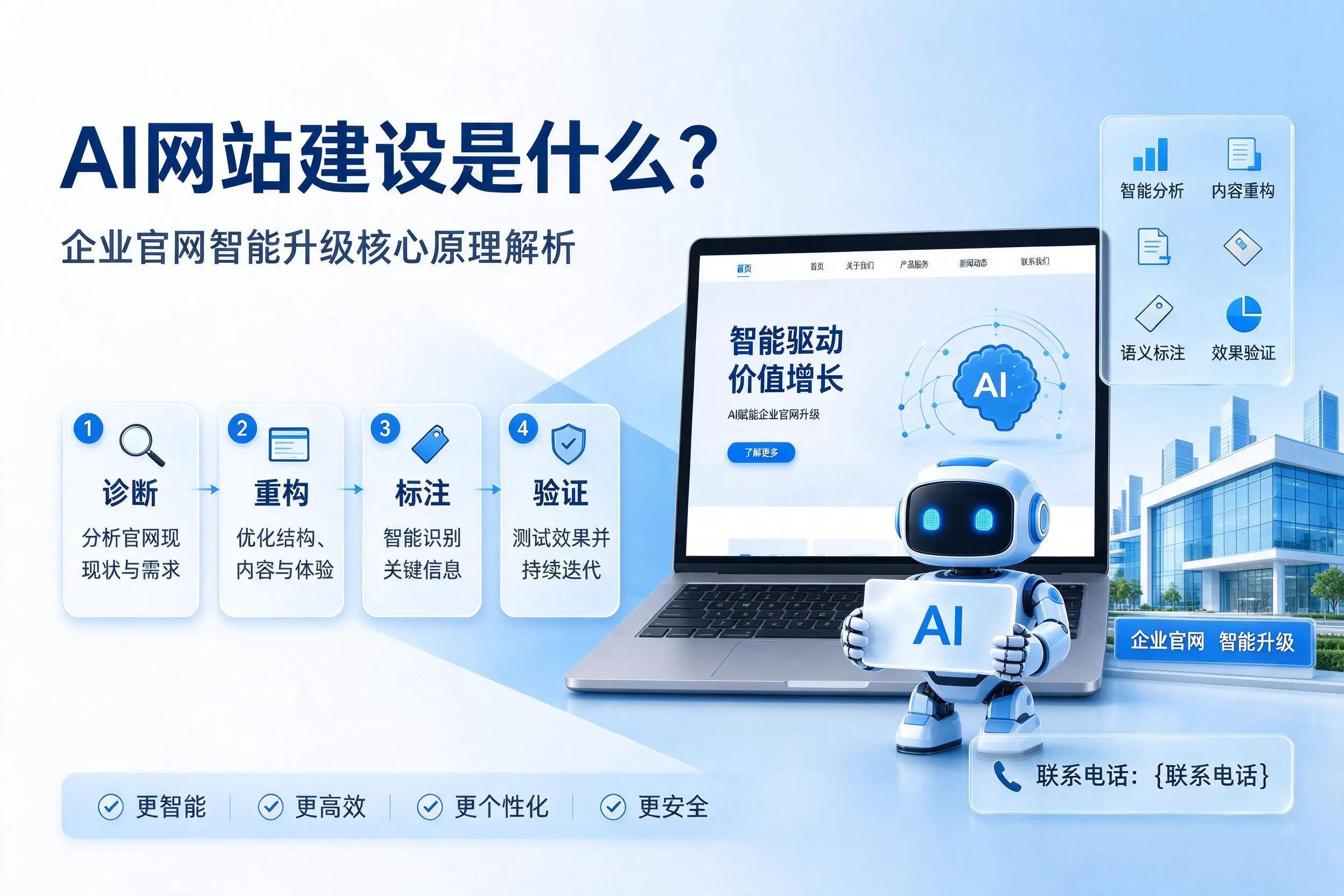 AI网站建设是什么?乌鲁木齐企业官网智能升级核心原理解析