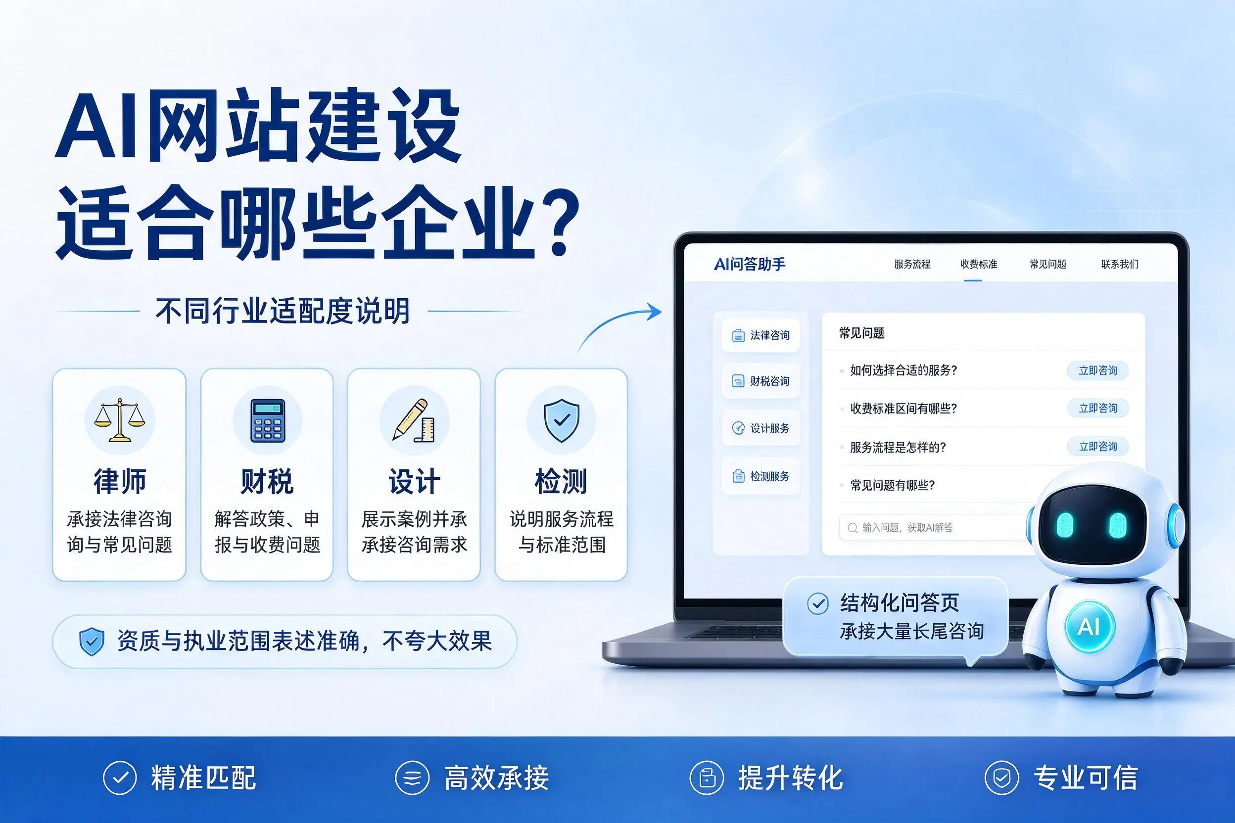 AI网站建设适合哪些企业？乌鲁木齐不同行业适配度说明